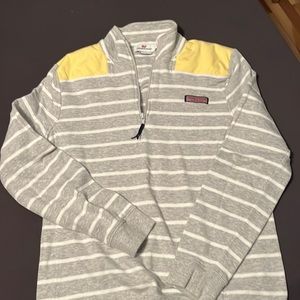 Butter Yellow 3/4 Zip Sweatshirt